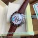 Best Buy Knockoff Rolex Daytona Silver & Black Bezel Brown Leather Strap Watch (2)_th.jpg